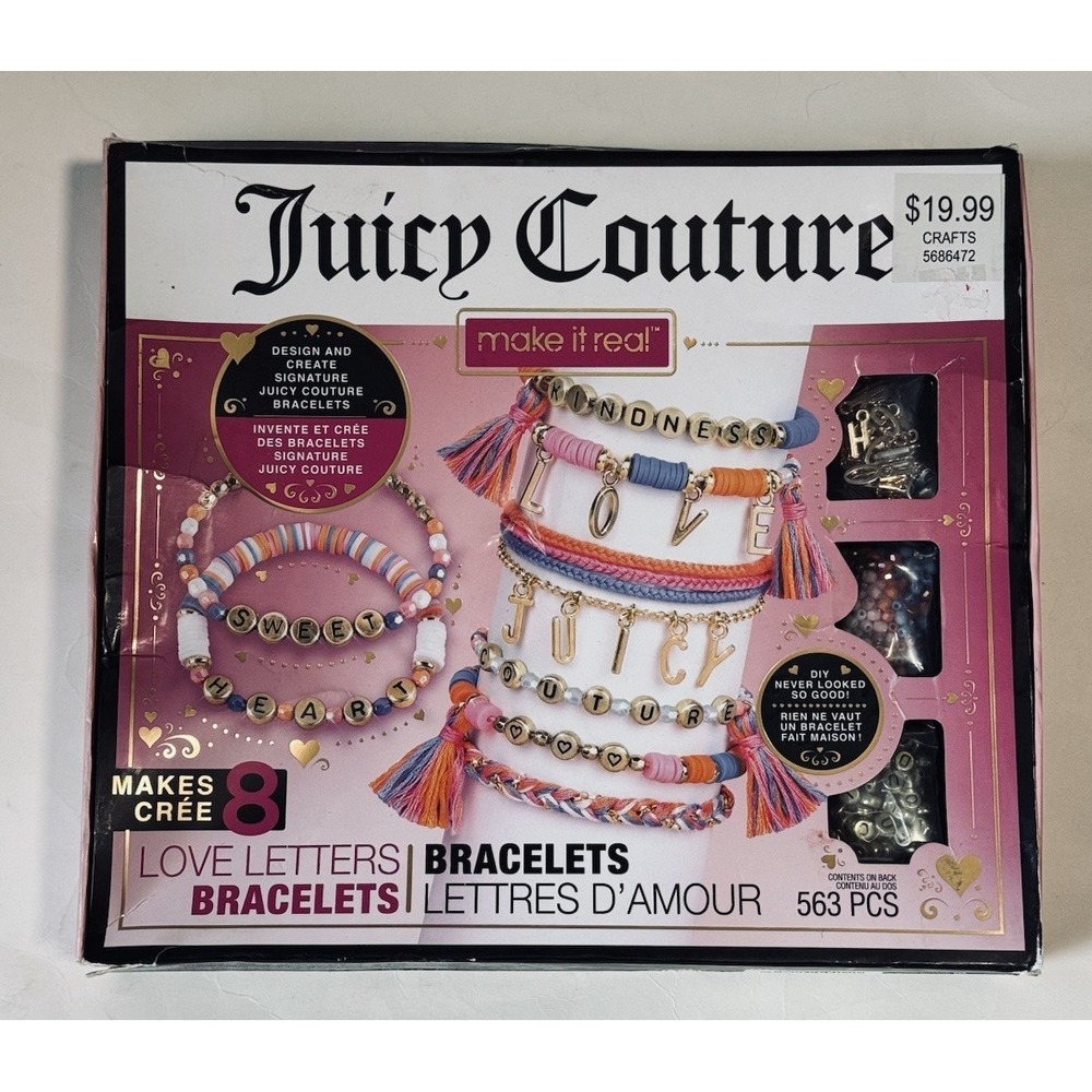 Juicy Couture Perfectly Pink Bracelets Jewelry Making Kit NEW